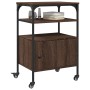 Soporte de impresora 3 niveles marrón roble 50x40x76 cm de vidaXL, Soportes para impresoras - Ref: Foro24-842295, Precio: 64,...