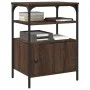 Soporte de impresora 3 niveles marrón roble 50x40x76 cm de vidaXL, Soportes para impresoras - Ref: Foro24-842295, Precio: 63,...