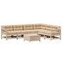 Juego de muebles de jardín 7 pzas y cojines madera maciza pino de vidaXL, Conjuntos de jardín - Ref: Foro24-3250900, Precio: ...