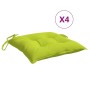 Cojines de palets de jardín 4 uds tela Oxford verde 50x50x7 cm de vidaXL, Cojines para sillas y sofás - Ref: Foro24-361541, P...