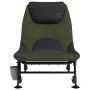 Tumbona de pesca con patas para barro ajustable plegable verde de vidaXL, Camas para exteriores - Ref: Foro24-4006422, Precio...