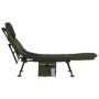 Tumbona de pesca con patas para barro ajustable plegable verde de vidaXL, Camas para exteriores - Ref: Foro24-4006422, Precio...