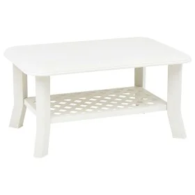 Mesa de centro de plástico blanco 90x60x46 cm de vidaXL, Mesas de centro - Ref: Foro24-48793, Precio: 64,87 €, Descuento: %
