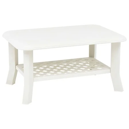 Mesa de centro de plástico blanco 90x60x46 cm de vidaXL, Mesas de centro - Ref: Foro24-48793, Precio: 64,87 €, Descuento: %