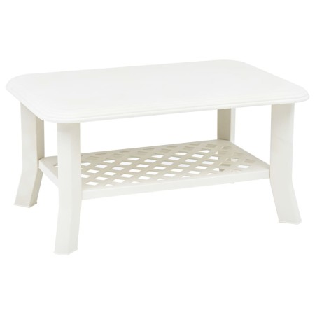 Mesa de centro de plástico blanco 90x60x46 cm de vidaXL, Mesas de centro - Ref: Foro24-48793, Precio: 66,08 €, Descuento: %