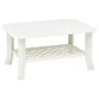 Mesa de centro de plástico blanco 90x60x46 cm de vidaXL, Mesas de centro - Ref: Foro24-48793, Precio: 64,87 €, Descuento: %