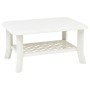 Mesa de centro de plástico blanco 90x60x46 cm de vidaXL, Mesas de centro - Ref: Foro24-48793, Precio: 66,08 €, Descuento: %