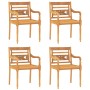 Juego de comedor para jardín 5 piezas madera maciza de teca de vidaXL, Conjuntos de jardín - Ref: Foro24-3155977, Precio: 608...