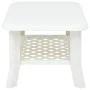 Mesa de centro de plástico blanco 90x60x46 cm de vidaXL, Mesas de centro - Ref: Foro24-48793, Precio: 64,87 €, Descuento: %