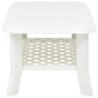 Mesa de centro de plástico blanco 90x60x46 cm de vidaXL, Mesas de centro - Ref: Foro24-48793, Precio: 66,08 €, Descuento: %