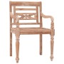 Sillas Batavia 6 uds madera maciza de teca encalada de vidaXL, Sillas de jardín - Ref: Foro24-3155989, Precio: 655,97 €, Desc...