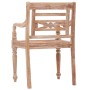 Sillas Batavia 6 uds madera maciza de teca encalada de vidaXL, Sillas de jardín - Ref: Foro24-3155989, Precio: 655,97 €, Desc...