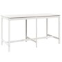 Mesa y taburetes altos jardín 9 pzas madera maciza pino blanco de vidaXL, Conjuntos de jardín - Ref: Foro24-3154766, Precio: ...