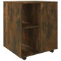 Armario ruedas madera contrachapada roble ahumado 60x53x72 cm de vidaXL, Taquillas y armarios de almacenamiento - Ref: Foro24...
