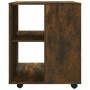 Armario ruedas madera contrachapada roble ahumado 60x53x72 cm de vidaXL, Taquillas y armarios de almacenamiento - Ref: Foro24...