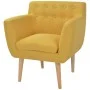 Yellow fabric armchair by vidaXL, Armchairs - Ref: Foro24-244069, Price: 217,65 €, Discount: %