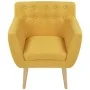 Yellow fabric armchair by vidaXL, Armchairs - Ref: Foro24-244069, Price: 217,65 €, Discount: %
