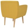 Sillón de tela amarillo de vidaXL, Sillones - Ref: Foro24-244069, Precio: 220,44 €, Descuento: %