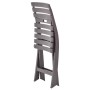 Sillas de jardín plegables 2 unidades plástico color moca de vidaXL, Sillas de jardín - Ref: Foro24-48788, Precio: 59,07 €, D...
