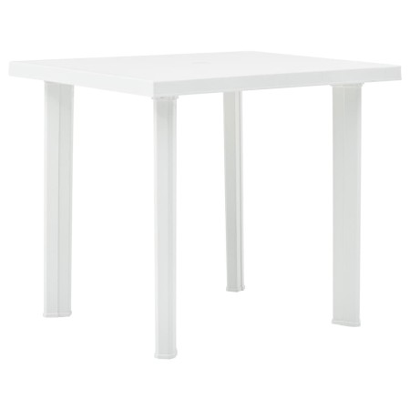 Mesa de jardín de plástico blanco 80x75x72 cm de vidaXL, Mesas de jardín - Ref: Foro24-48802, Precio: 74,35 €, Descuento: %