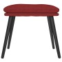 Reposapiés de tela rojo tinto 45x29,5x35 cm de vidaXL, Otomanas - Ref: Foro24-341501, Precio: 34,16 €, Descuento: %