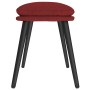 Reposapiés de tela rojo tinto 45x29,5x35 cm de vidaXL, Otomanas - Ref: Foro24-341501, Precio: 34,16 €, Descuento: %