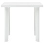 Mesa de jardín de plástico blanco 80x75x72 cm de vidaXL, Mesas de jardín - Ref: Foro24-48802, Precio: 74,35 €, Descuento: %