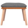 Reposapiés tela y cuero sintético gris claro 45x29,5x35 cm de vidaXL, Otomanas - Ref: Foro24-341446, Precio: 36,81 €, Descuen...