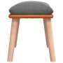Reposapiés tela y cuero sintético gris claro 45x29,5x35 cm de vidaXL, Otomanas - Ref: Foro24-341446, Precio: 36,81 €, Descuen...