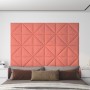 Paneles de pared 12 uds terciopelo rosa 30x30 cm 0,54 m² de vidaXL, Recubrimiento de paredes - Ref: Foro24-343950, Precio: 26...