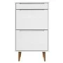 Zapatero MOLDE madera maciza de pino blanco 59,5x35x103 cm de vidaXL, Zapateros y organizadores de calzado - Ref: Foro24-3505...