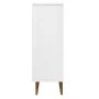 Zapatero MOLDE madera maciza de pino blanco 59,5x35x103 cm de vidaXL, Zapateros y organizadores de calzado - Ref: Foro24-3505...