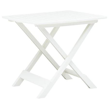 Mesa de jardín plegable de plástico blanco 79x72x70 cm de vidaXL, Mesas de jardín - Ref: Foro24-48790, Precio: 57,22 €, Descu...