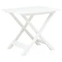 Mesa de jardín plegable de plástico blanco 79x72x70 cm de vidaXL, Mesas de jardín - Ref: Foro24-48790, Precio: 63,13 €, Descu...