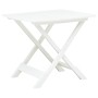 Mesa de jardín plegable de plástico blanco 79x72x70 cm de vidaXL, Mesas de jardín - Ref: Foro24-48790, Precio: 57,22 €, Descu...