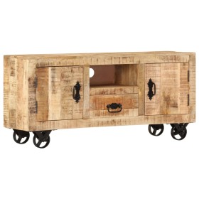 Mueble de TV madera de mango rugosa 110x30x50 cm en Muebles TV | Comprar online en Foru.es