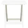 Mesa de jardín plegable de plástico blanco 79x72x70 cm de vidaXL, Mesas de jardín - Ref: Foro24-48790, Precio: 63,13 €, Descu...