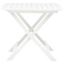 Mesa de jardín plegable de plástico blanco 79x72x70 cm de vidaXL, Mesas de jardín - Ref: Foro24-48790, Precio: 57,22 €, Descu...