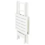 Mesa de jardín plegable de plástico blanco 79x72x70 cm de vidaXL, Mesas de jardín - Ref: Foro24-48790, Precio: 63,13 €, Descu...