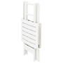 Mesa de jardín plegable de plástico blanco 79x72x70 cm de vidaXL, Mesas de jardín - Ref: Foro24-48790, Precio: 57,22 €, Descu...