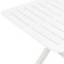 Mesa de jardín plegable de plástico blanco 79x72x70 cm de vidaXL, Mesas de jardín - Ref: Foro24-48790, Precio: 57,22 €, Descu...