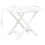 Mesa de jardín plegable de plástico blanco 79x72x70 cm de vidaXL, Mesas de jardín - Ref: Foro24-48790, Precio: 63,13 €, Descu...