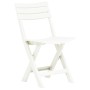 Sillas de jardín plegables 2 unidades plástico blanco de vidaXL, Sillas de jardín - Ref: Foro24-48786, Precio: 57,22 €, Descu...