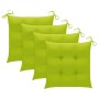 Set de comedor de jardín plegable 5 piezas con cojines bambú de vidaXL, Conjuntos de jardín - Ref: Foro24-3063986, Precio: 27...