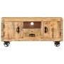 Mueble de TV madera de mango rugosa 110x30x50 cm en Muebles TV | Comprar online en Foru.es