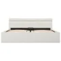 Cama canapé hidráulica con LED cuero sintético blanco 160x200cm de vidaXL, Camas y somieres - Ref: Foro24-285550, Precio: 379...