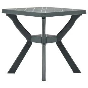Mesa bistro de plástico verde 70x70x72 cm de vidaXL, Mesas de jardín - Ref: Foro24-48800, Precio: 75,52 €, Descuento: %