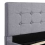 Cama canapé hidráulica con almacenaje tela gris claro 120x200cm de vidaXL, Camas y somieres - Ref: Foro24-285578, Precio: 344...