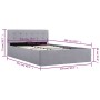 Cama canapé hidráulica con almacenaje tela gris claro 120x200cm de vidaXL, Camas y somieres - Ref: Foro24-285578, Precio: 344...