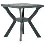 Mesa bistro de plástico verde 70x70x72 cm de vidaXL, Mesas de jardín - Ref: Foro24-48800, Precio: 75,52 €, Descuento: %